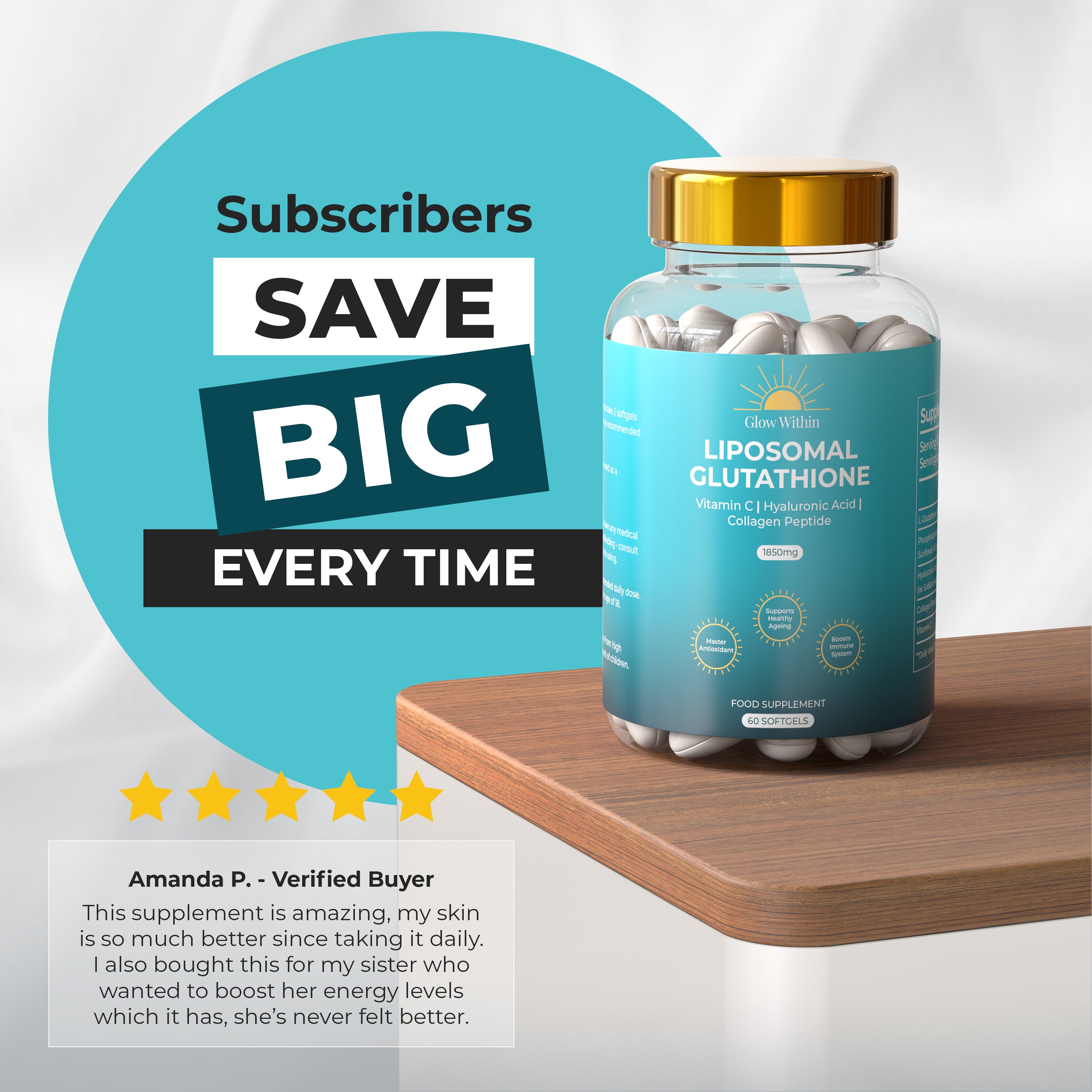 Liposomal Glutathione – 1850mg